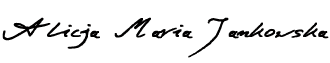 podpis alicja jankowska